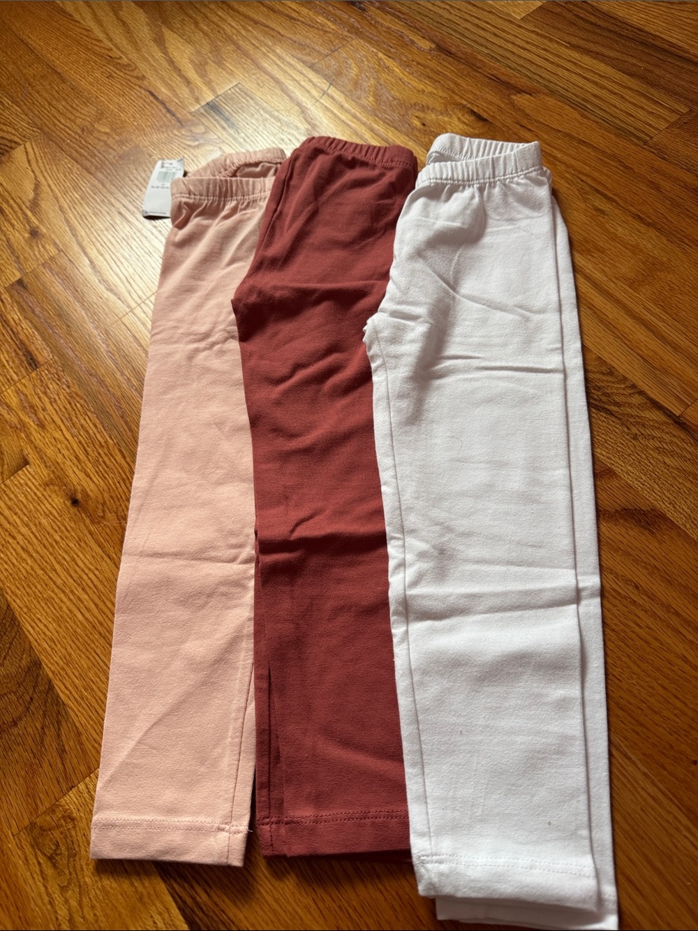 Old Navy Girls 3-Pack Leggings - Blush, Rust, White